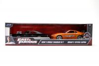 Rychle a zběsile Twin Pack Toyota Supra a Dodge Charger 1:32